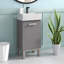Ensemble de meuble-lavabo simple 16,5 po Jarrettsville-714179248
