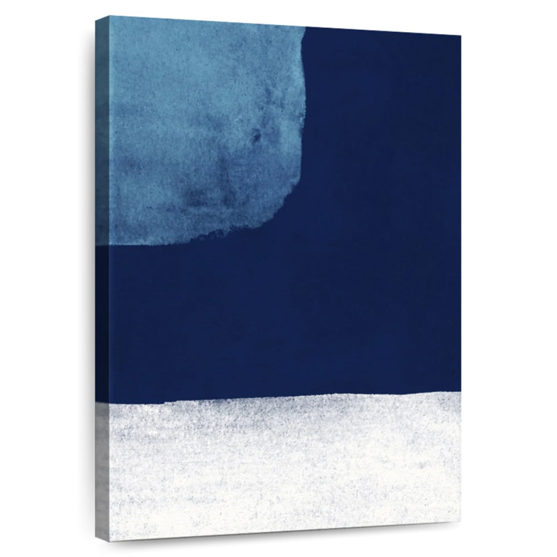Avery Minimalist Blue Strokes I, 51" H x 34" W