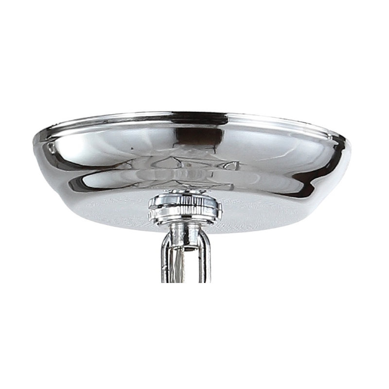Joree 4 - Luminaire suspendu géométrique lanterne, H 18 po x l 12 po x P 12 po, Chrome