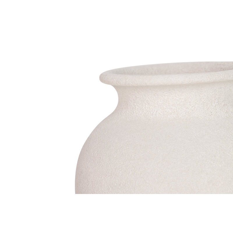 Ceramic / Porcelain Table Vase, 30" x  22" x 22", White