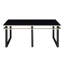 Ensemble de tables basses et de bout modernes 3 pièces avec plateau en verre trempé et structure en métal, parfait pour les salons élégants