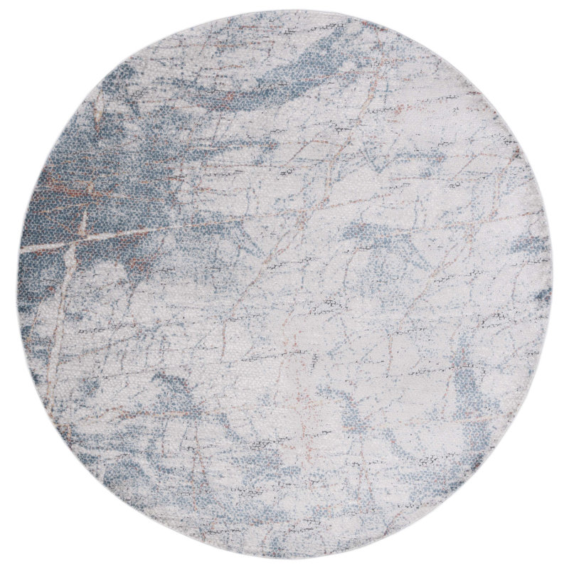Vogue Performance Abstract Rug, Round 6'7"