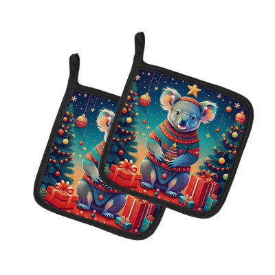 Paire de poignées Koala Christmas