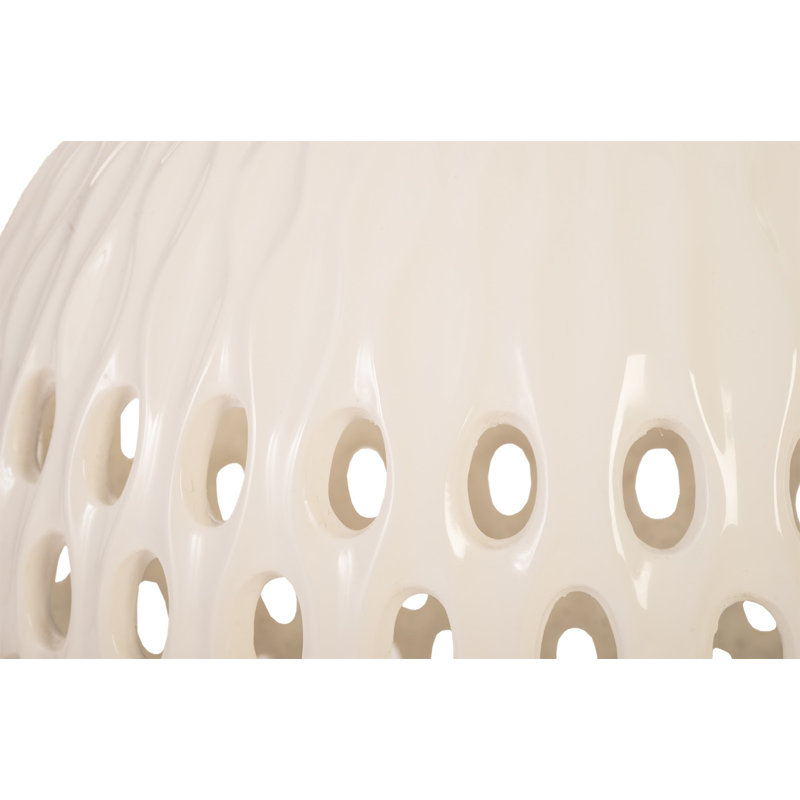 Outdoor Breathe Resin Composite Pot Planter, White