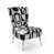 Geometric White/Black Polyester Blend selected