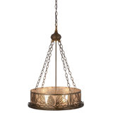 Rustic Lodge 4 - Light Glass Chandelier