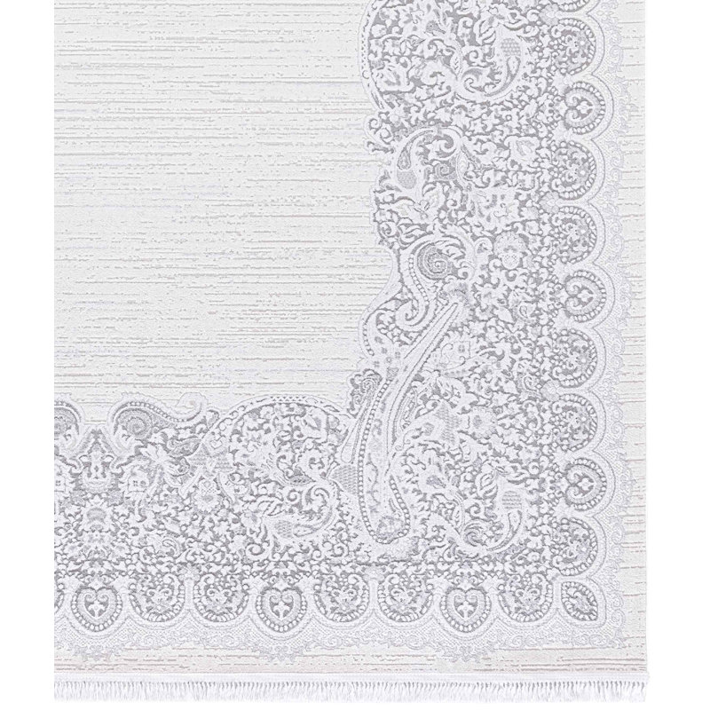 Tencel Oriental Indoor Rug, Rectangle 5'3" x 7'7"