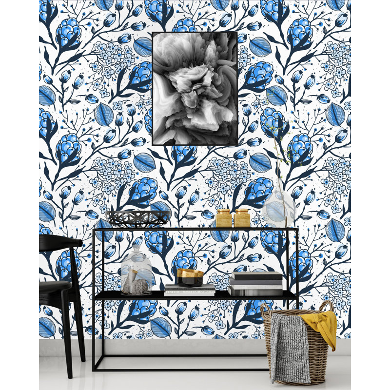 Panneau de papier peint Skookum Blueberries, L 50 po x l 25 po