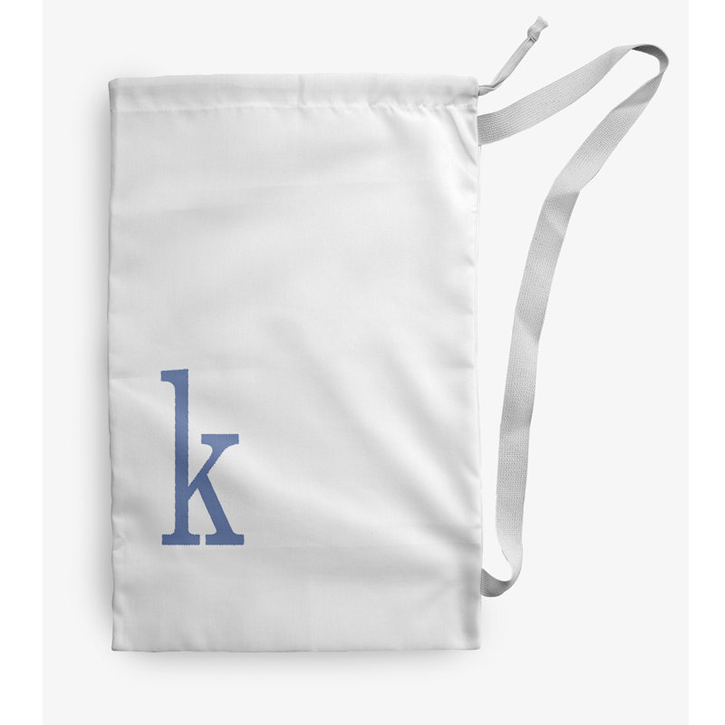 Fabric Laundry Bag with Handles, Small (29" H x 18" W), White