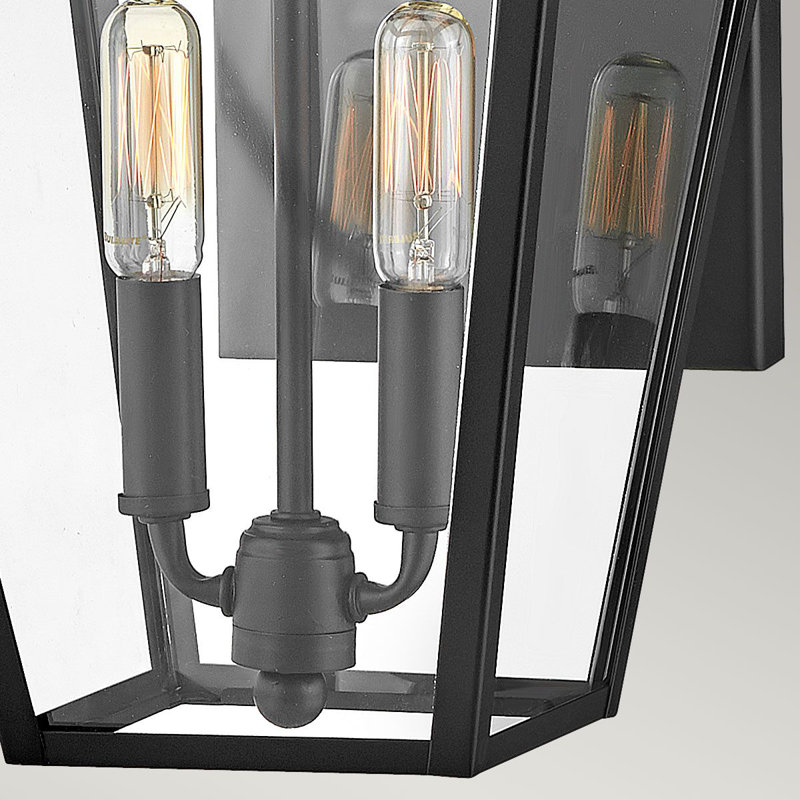 Colclough 45.7cm H Outdoor Wall Lantern, Black