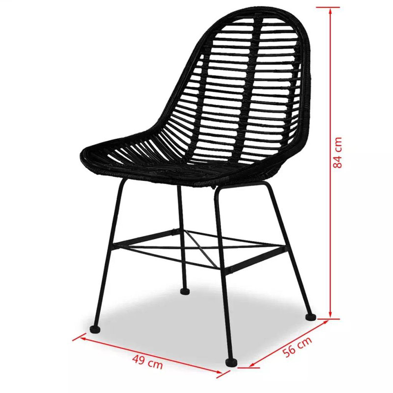 Chaise d'appoint de patio en teck Padstow, Noir