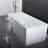 Square Freestanding Solid Surface Bathtub