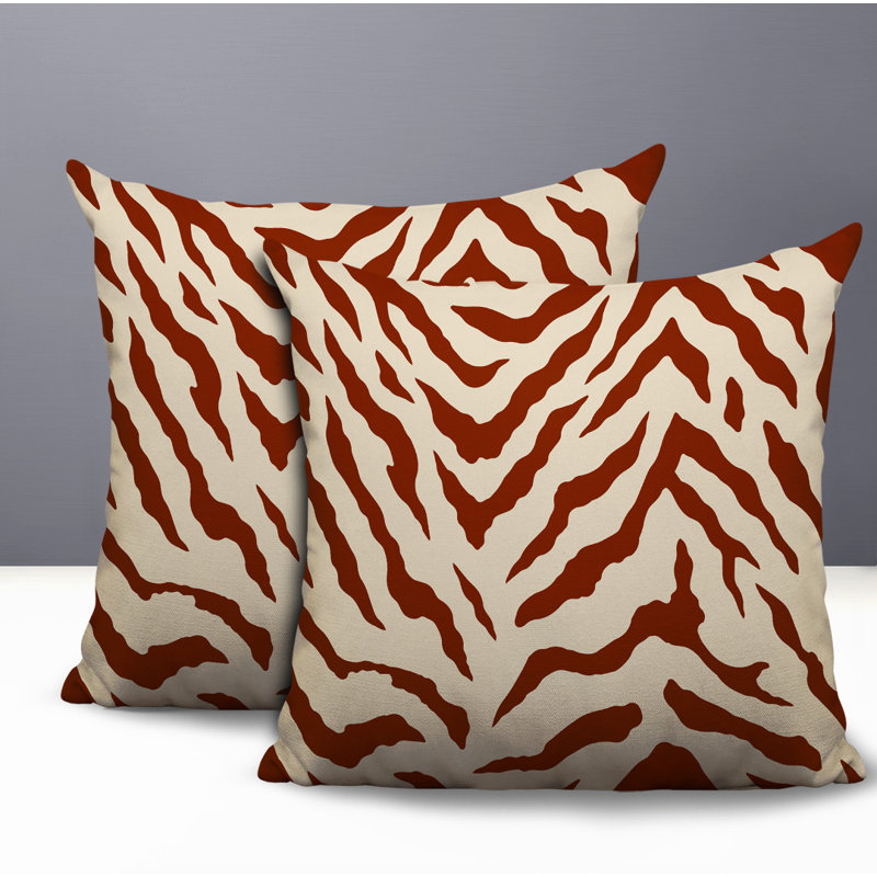 Coussin intérieur / extérieur Billi, 18x18, Burnt Orange