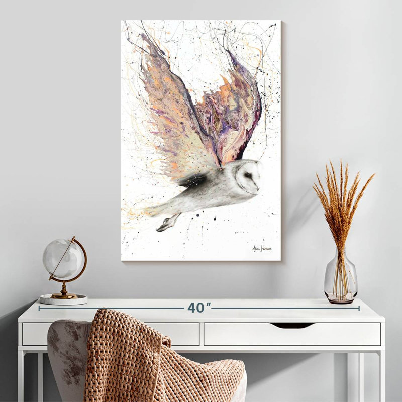 Brampt Heart Winged Owl, 30" H x 20" W