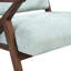 Fauteuil d'appoint de style Mid-Century moderne, 30 po avec assise souple, structure en bois massif et accoudoirs inclinés, pour le salon, la chambre à coucher, le bureau, le revêtement, le rembourrage moelleux