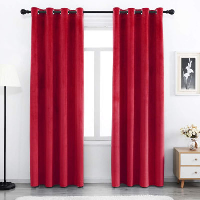 Velvet Blackout Curtain Pair