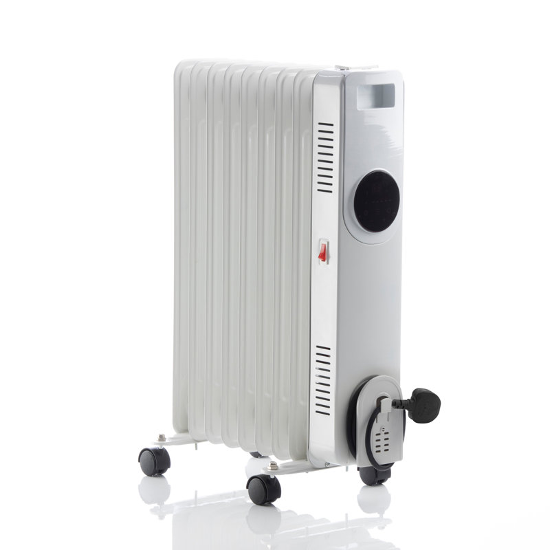 Daewoo 2000W Electric Radiator Space Heater with Adjustable Thermostat and with Digital Display