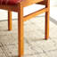Chaise d'appoint rembourrée rouge (ensemble de 2)