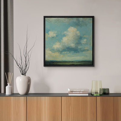 Clouds Wall Art, impression sur toile encadrée, décoration murale de chambre à coucher