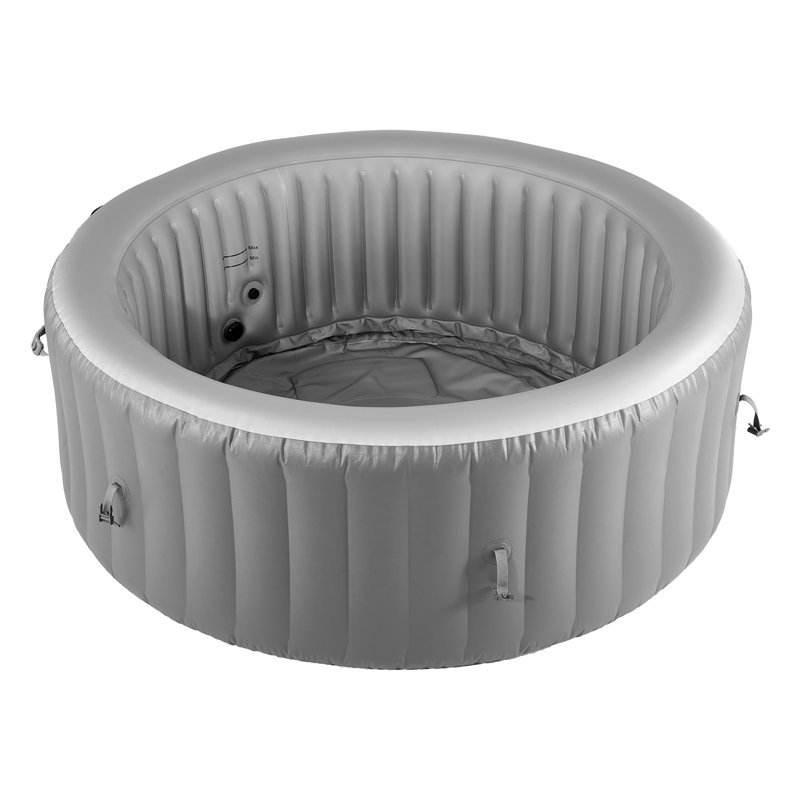 Inflatable Hot Tub 4 to 6 Person 81.9 x 26in Round Portable Outdoor Spa 130 Jets