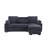 Chenille Fabric Reversible Sleeper Sectional With Storage Chaise, Drop-Down Table, Cup Holders And Charging Ports-247267425