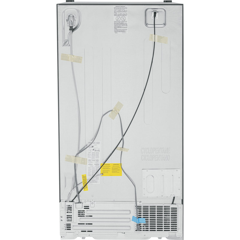 35.75" Side by Side 25.3 cu. ft. Energy Star Refrigerator with Fingerprint Resistant Finish