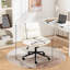 Fauteuil large - réglable en hauteur et pivotant sur 360 °, gris pour bureau-132960782