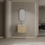 Lavabo de salle de bain mural 24 po, 2 portes à fermeture douce, chêne, contreplaqué-1975981470