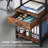 3 Tier Printer Stand with Storage Drawer Rolling Printer Table with Wheels Home Office,Retro-2059525091