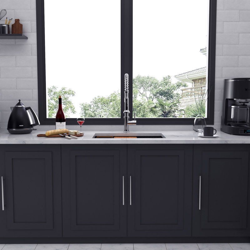 33 " L Undermount Single Bowl Stainless Steel Kitchen Sink