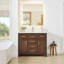 Meuble-lavabo simple autoportant de 42 po avec plateau en marbre Beckett-127222809-61131902-52605364