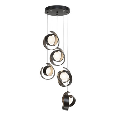 Luminaire suspendu géométrique à 5 lumières Riza