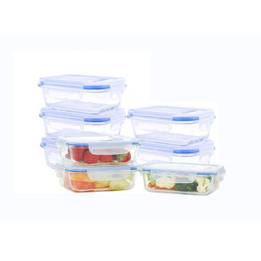 Lock & Lock Purely Better Vented Glass Food Storage Container, 47-Ounce, Clear