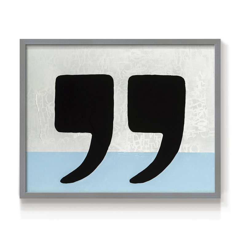 He said She said -Framed Print - Restickable, 22" H x 28" W, Gray