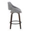 Tabouret de comptoir Mid-Century moderne à hauteur fixe avec pivot-133677156