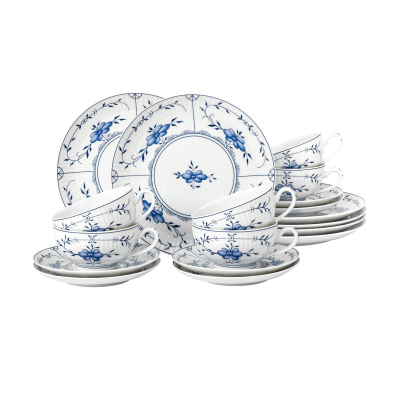 Amina Piece Porcelain Dinnerware Set - Service for 6