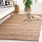 Taliyah Natural Fiber Handloomed Jute Cotton Geometric Rug in Natural/Black/Brown-556458178