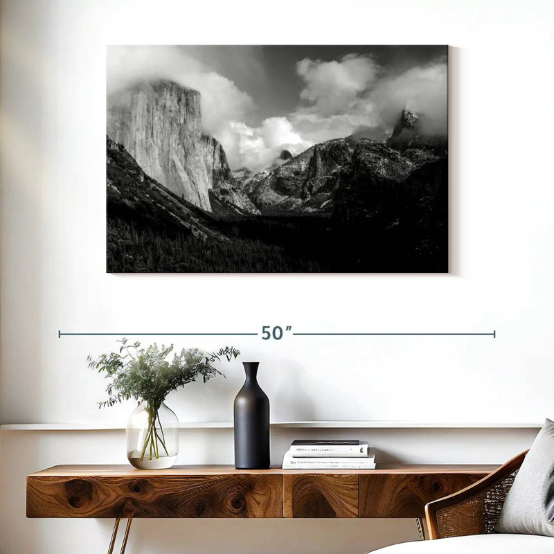 Alvord Yosemite Valley BW, H 26 po x l 39 po