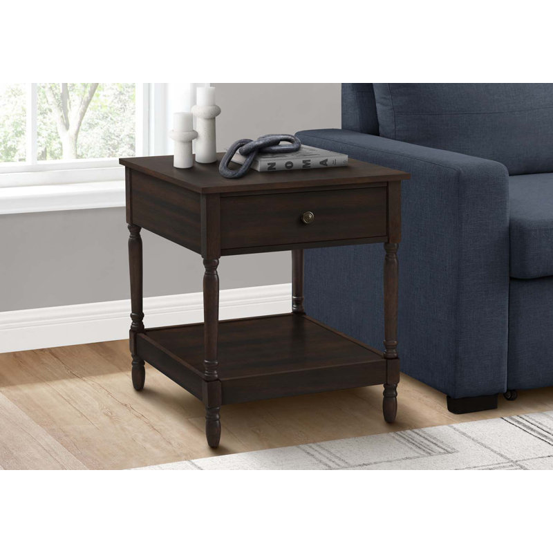 Table d'appoint, 2 niveaux, table de bout, table d'appoint, carré, table de chevet, chambre à coucher, lampe