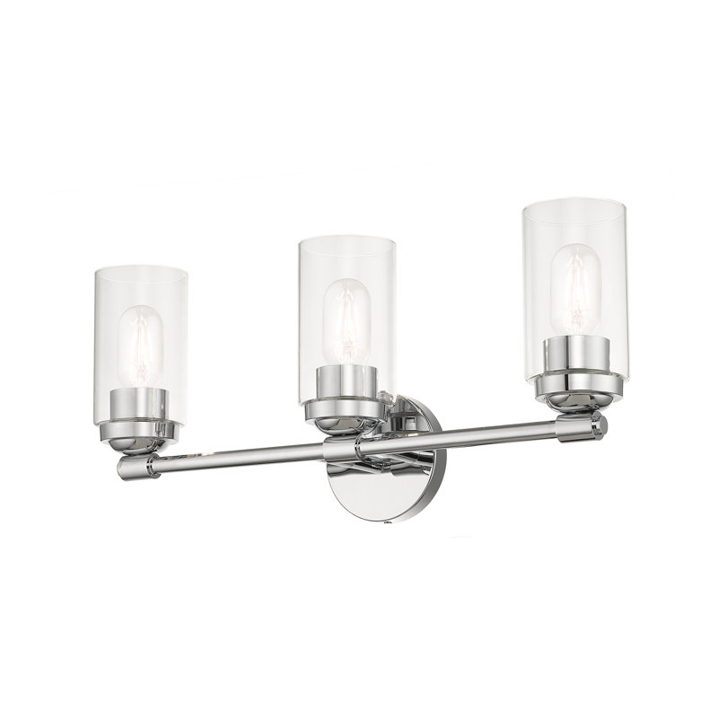 Éclairage pour meuble-lavabo à intensité variable à 3 lumières Alyson, Chrome poli