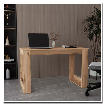 Lacey Rectangle Computer Desk Smokey Oak