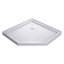 Cabine de douche à charnière néo-angle 40 "x 74,75" avec base incluse DreamLine Prism Lux-29344171