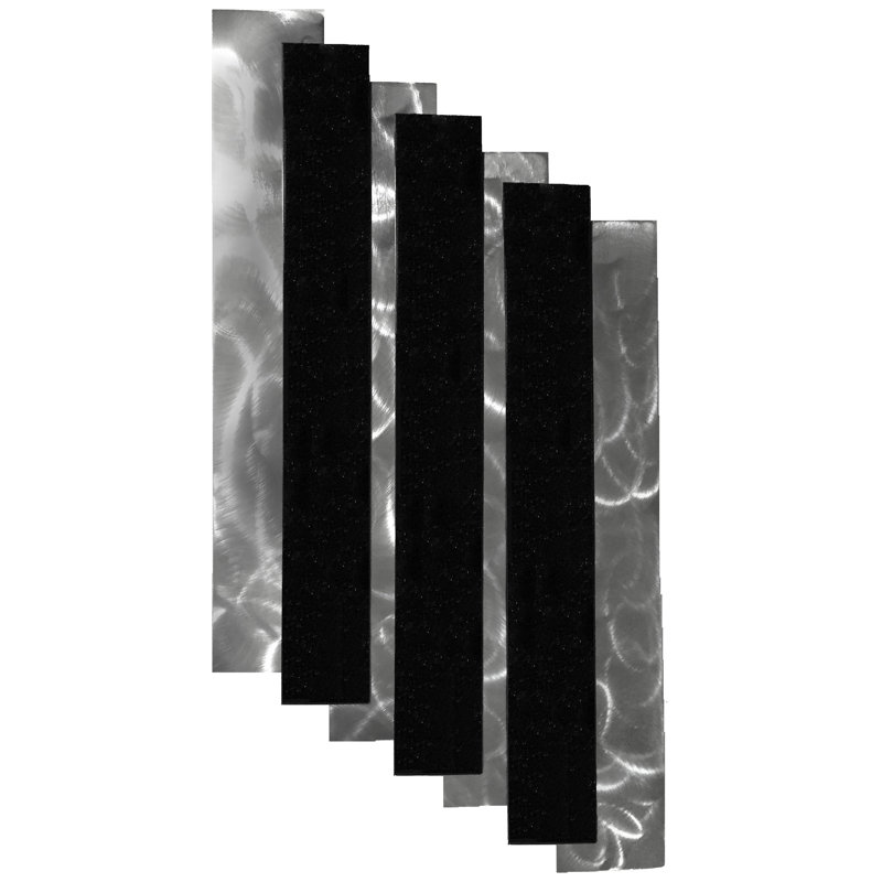 Stairs Metal Decor, Metallic Black