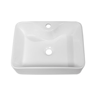 Geworzi 12mm W White Ceramic Sink