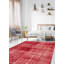 Tapis rouge foncé en laine noué à la main de conception unique 2000 pi 5 pi 11 po x 9 pi 8 po Odena