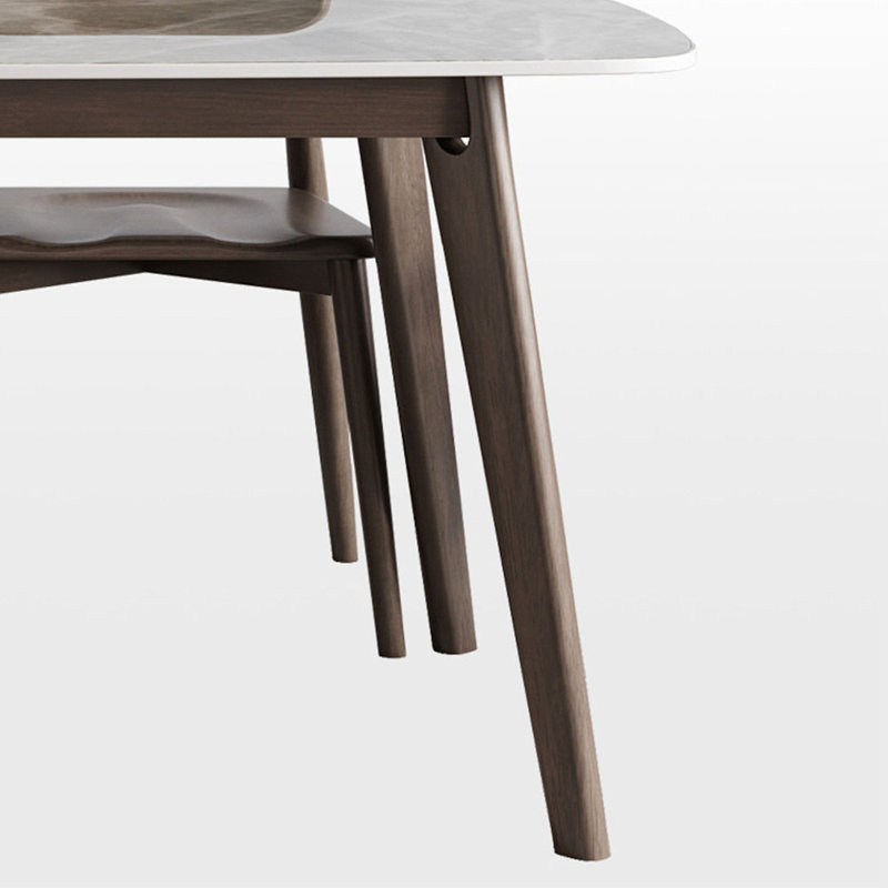 Ensemble de salle à manger rectangulaire moderne avec lumière, H 29,52 po x L 55,11 po x l 31,49 po