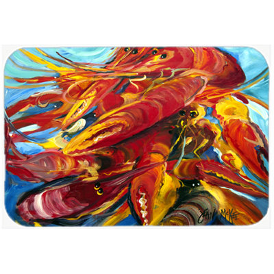 Caroline's Treasures Crawfish Glass Cutting Board
