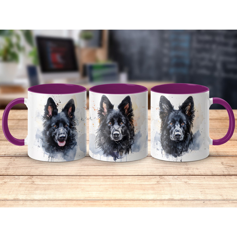 Ceramic Coffee Mug, 1, Purple