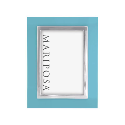 Bleu sarcelle avec cadre intérieur en métal 5 x 7