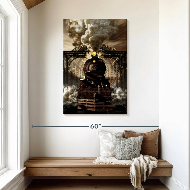 Mehar Industrial Age Of Steam Engine, 45" H x 30" W